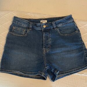 Roxy button fly denim jean shorts with stretch
